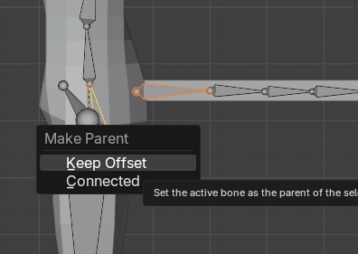Keep Offsetでペアレント