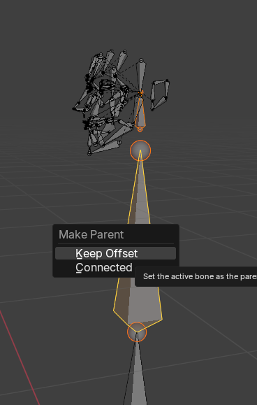 Keep Offsetでもう一つのサブリグとペアレント